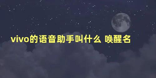 vivo的语音助手叫什么 唤醒名字